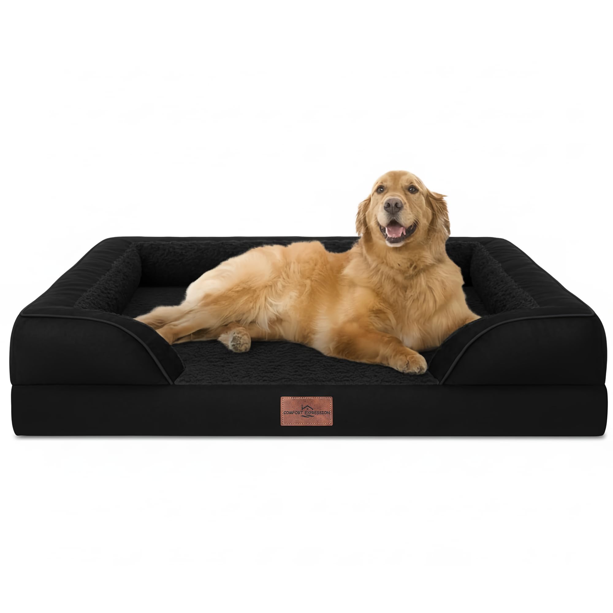 Cama ortopédica Comfort Expression para perro grande con espuma en panales para soporte cómodo