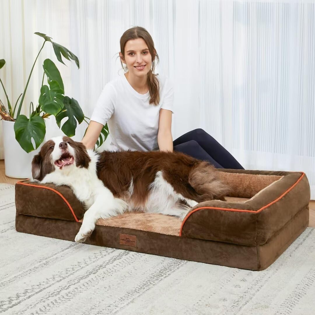 Comfort Expression cama-perro-ortopedica-espuma-huevo ofrece contorno suave y soporte.