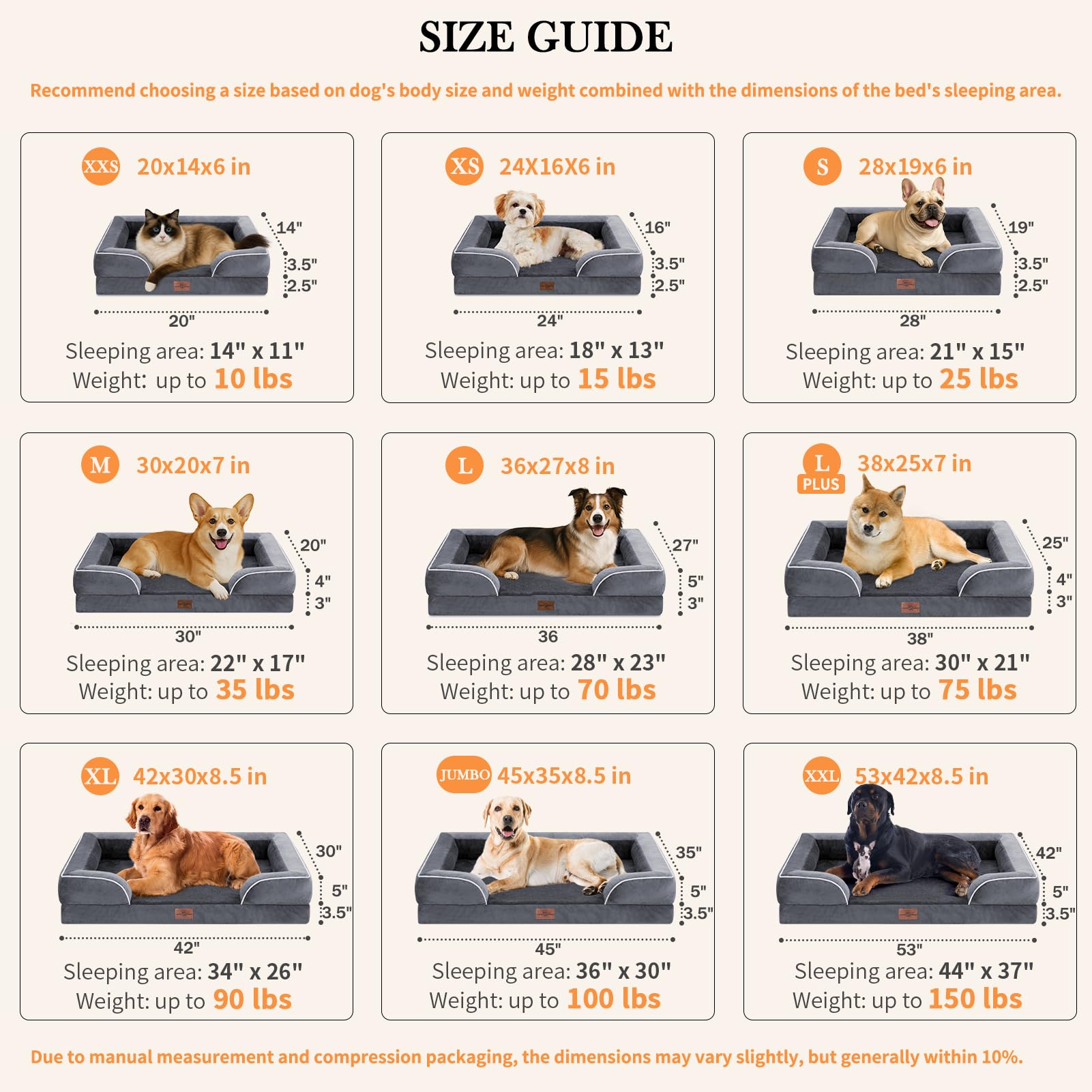 Funda impermeable con espuma interior mantiene seco el descanso del perro.