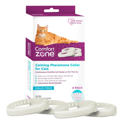 Collar calmante Comfort Zone en paquete de cuatro para gatos