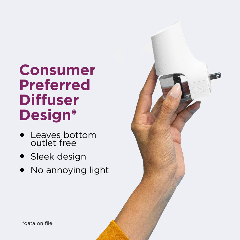 Difusor discreto Comfort Zone para armonizar el ambiente.