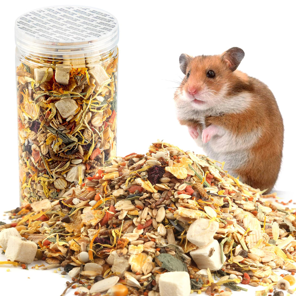 Comida gourmet para hámsters y gerbos: mezcla natural para una dieta equilibrada