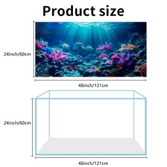 COMSUN fondo para acuario con plantas y rocas para aspecto natural.