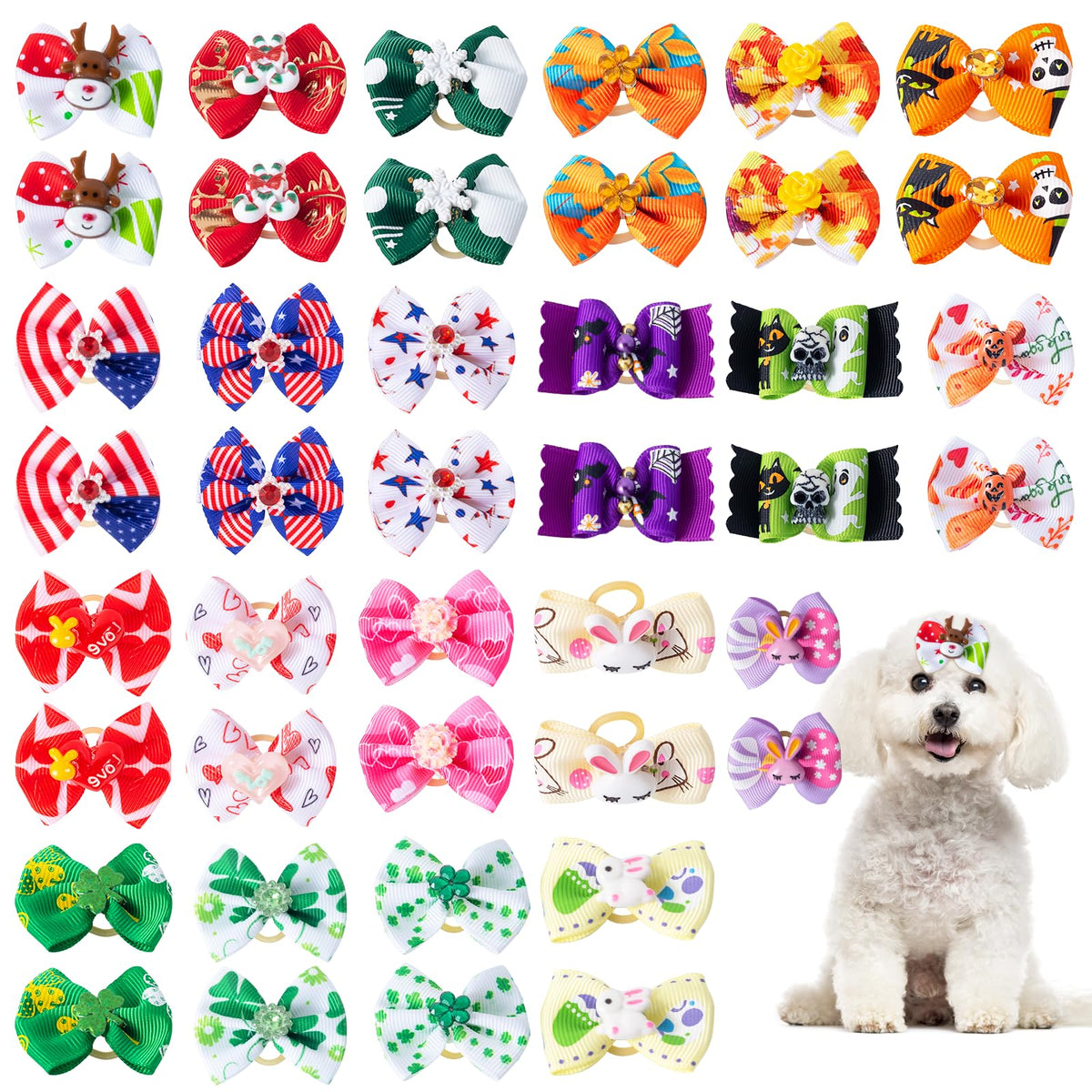 Lazo para perro COMSUN de Navidad: accesorio festivo para fotos
