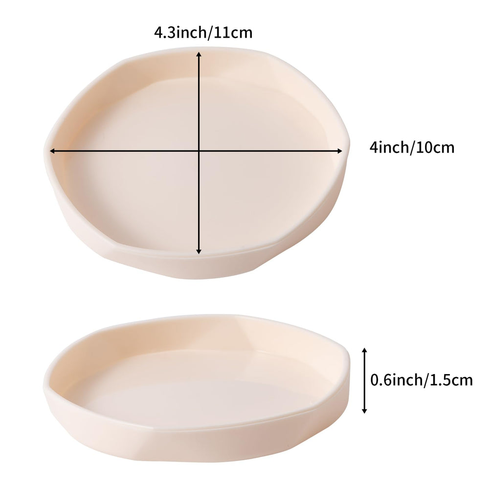 COMSUN plato-agua-reptil-pequeno blanco gris, ideal para agua limpia.