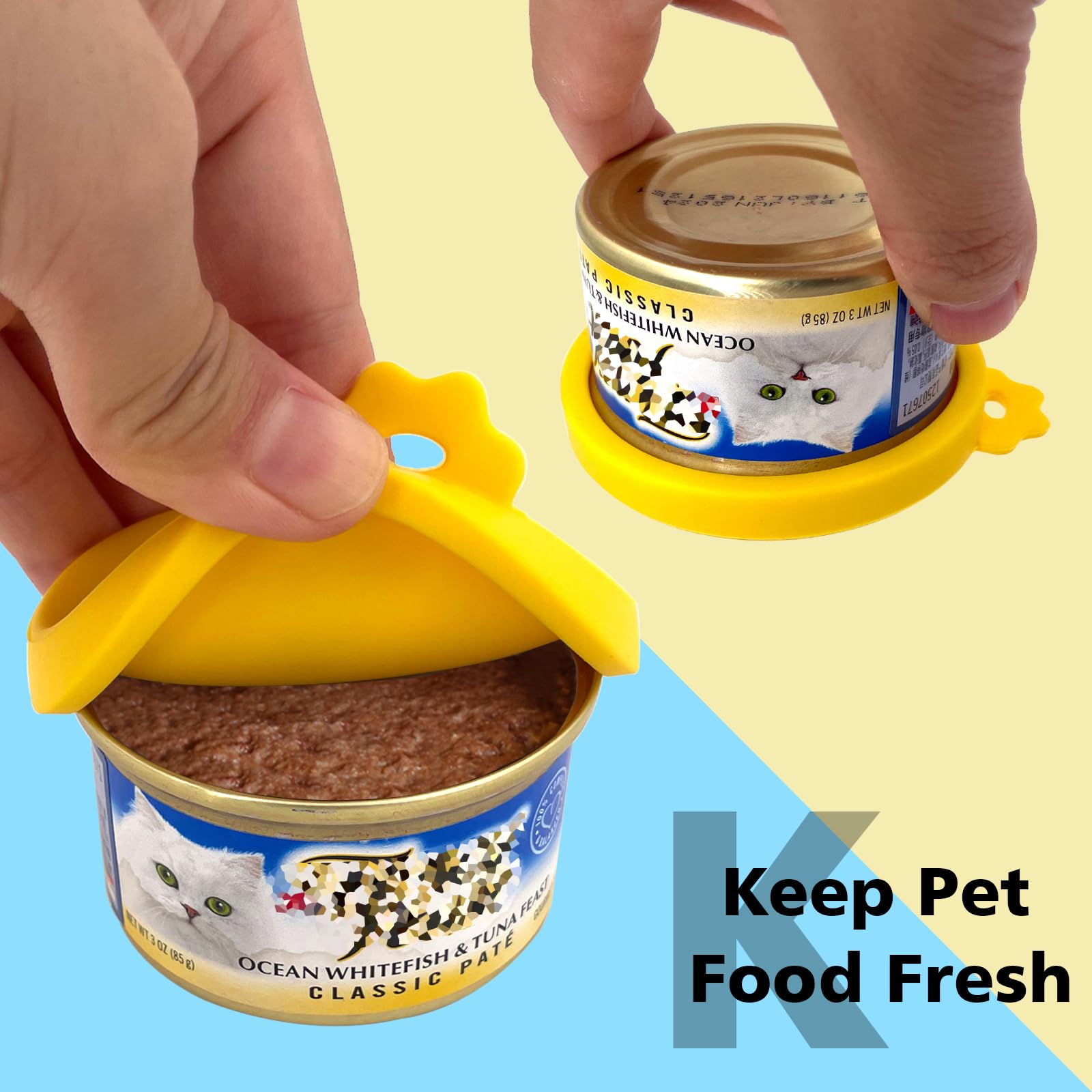 Abrelatas con pata de gato de silicona protege uñas y articulaciones durante el uso.