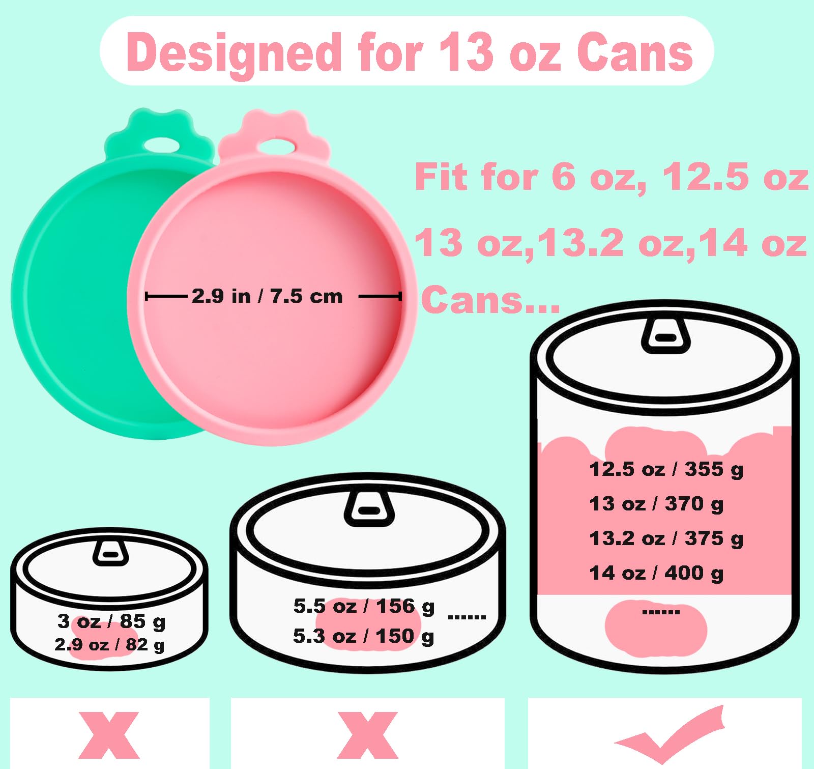 Comtim coberturas para latas de comida de gatos ayudan a conservar humedad.