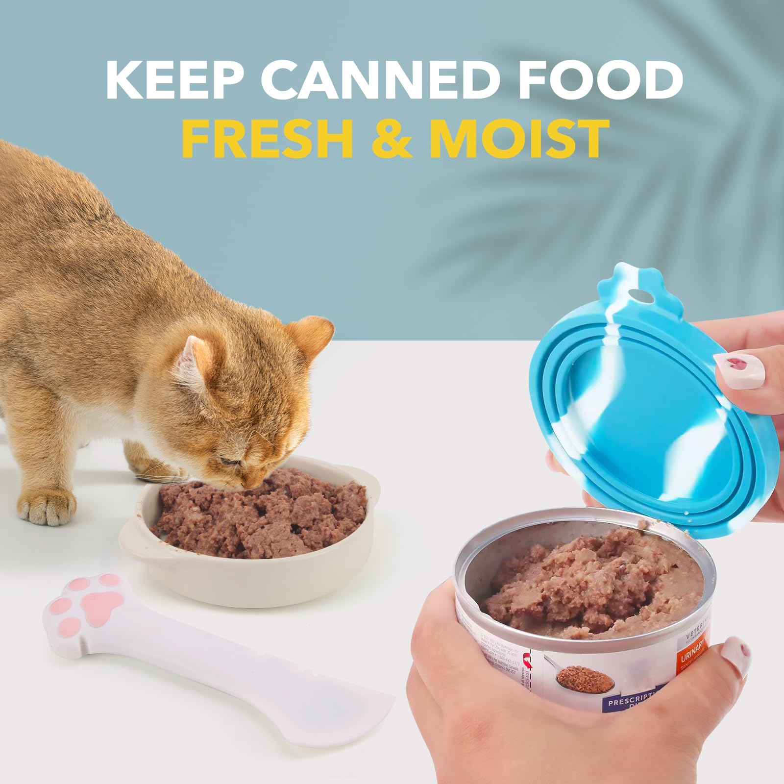 Comtim juego 5 piezas para latas de mascotas y comida húmeda