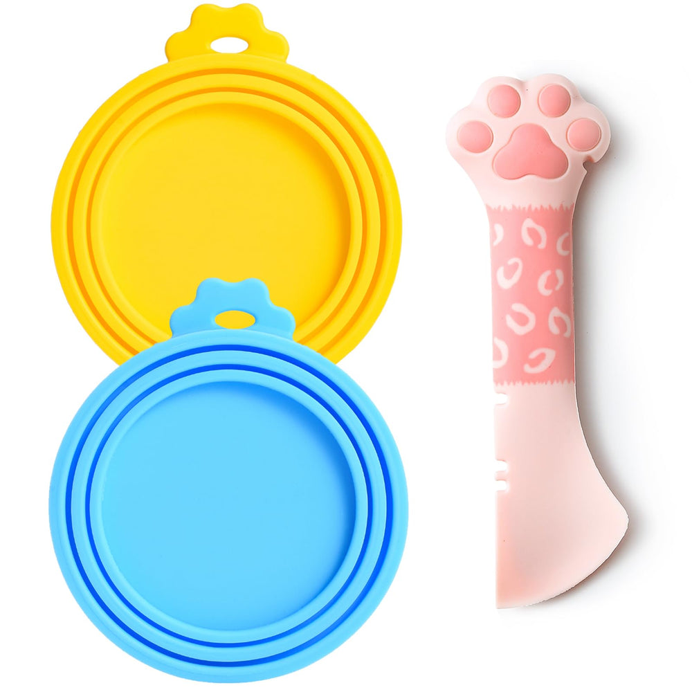 Tapas de silicona Comtim para latas de comida de mascotas, conservan la frescura.