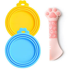 Tapas de silicona Comtim para latas de comida de mascotas, conservan la frescura.
