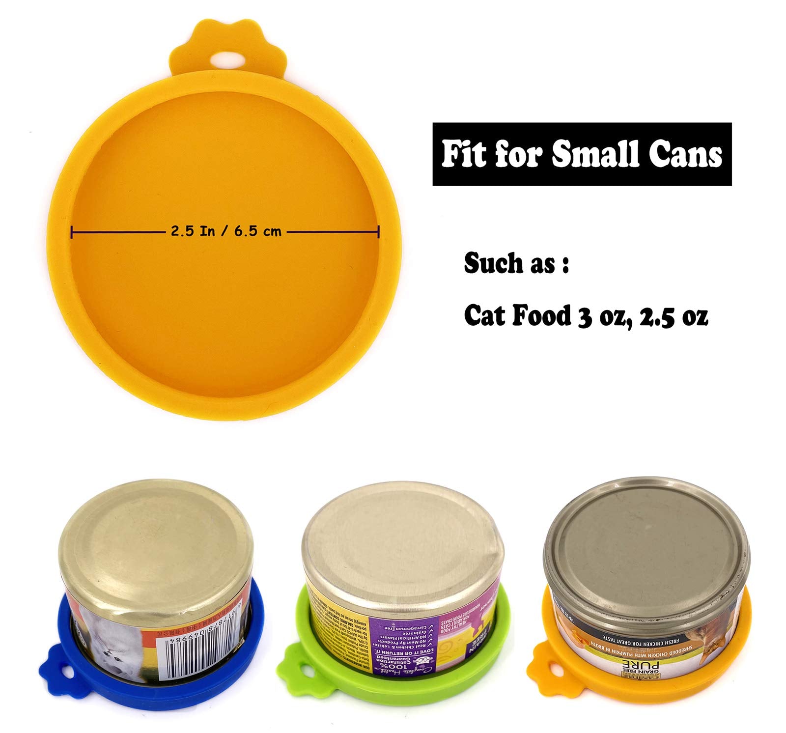 Tapas de silicona Comtim, duraderas y flexibles para latas de 3oz.