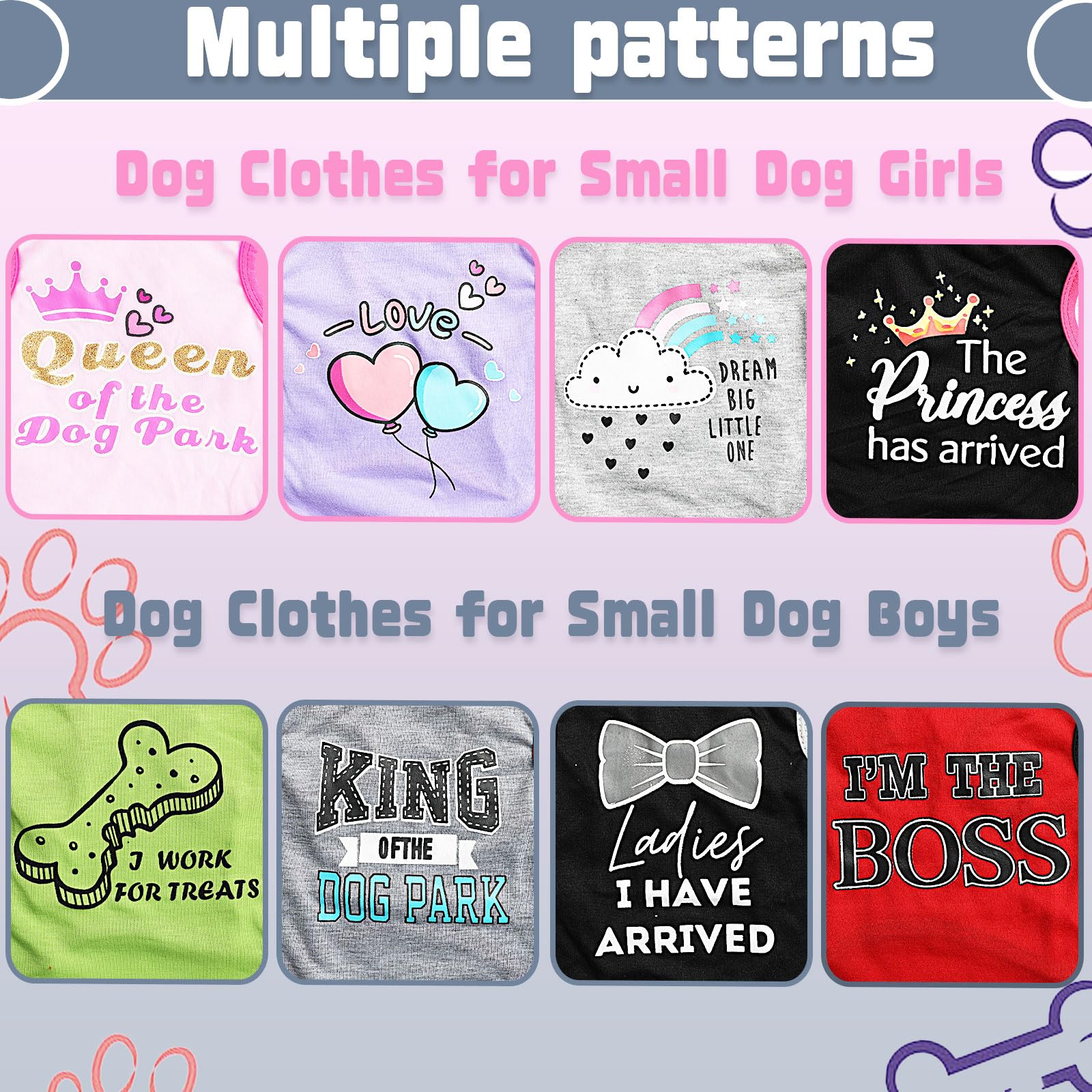 Conjunto de ropa para perros pequeños con corona dorada de princesa, look elegante.