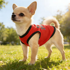 Conjunto de ropa para perros pequeños con globo en forma de corazón, tono tierno.