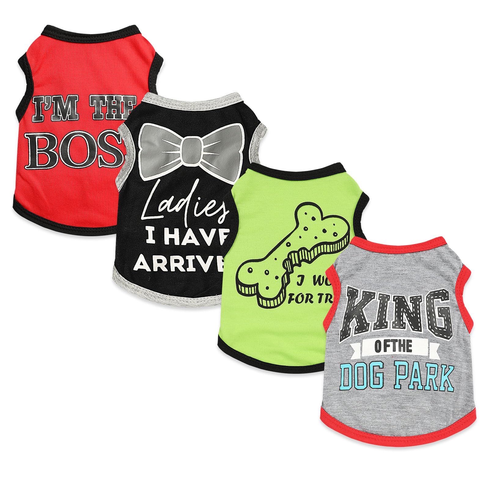 Conjunto de ropa para perros pequeños con patrón de jefe, estilo distinguido y cómodo.