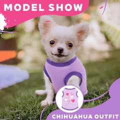 Conjunto rosa para cachorro, diseño lindo y ligero