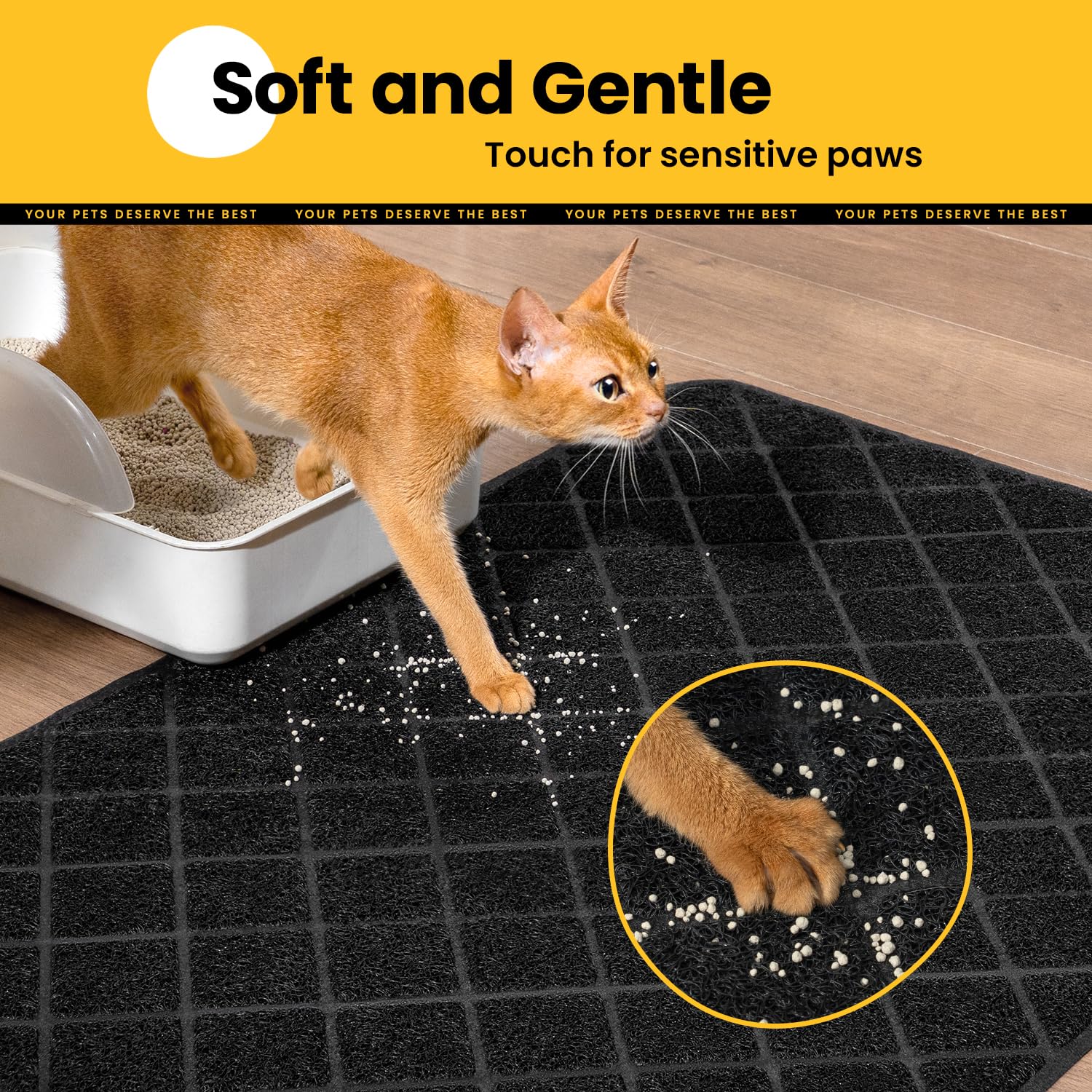 Fondo impermeable facilita la limpieza y protege el suelo.