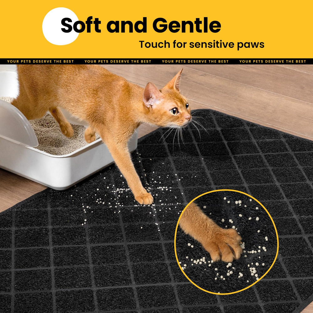 Material suave para patas, apto para gatos sensibles.