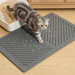 Conlun esterilla para arena de gato, textura suave para las patas y captura la arena