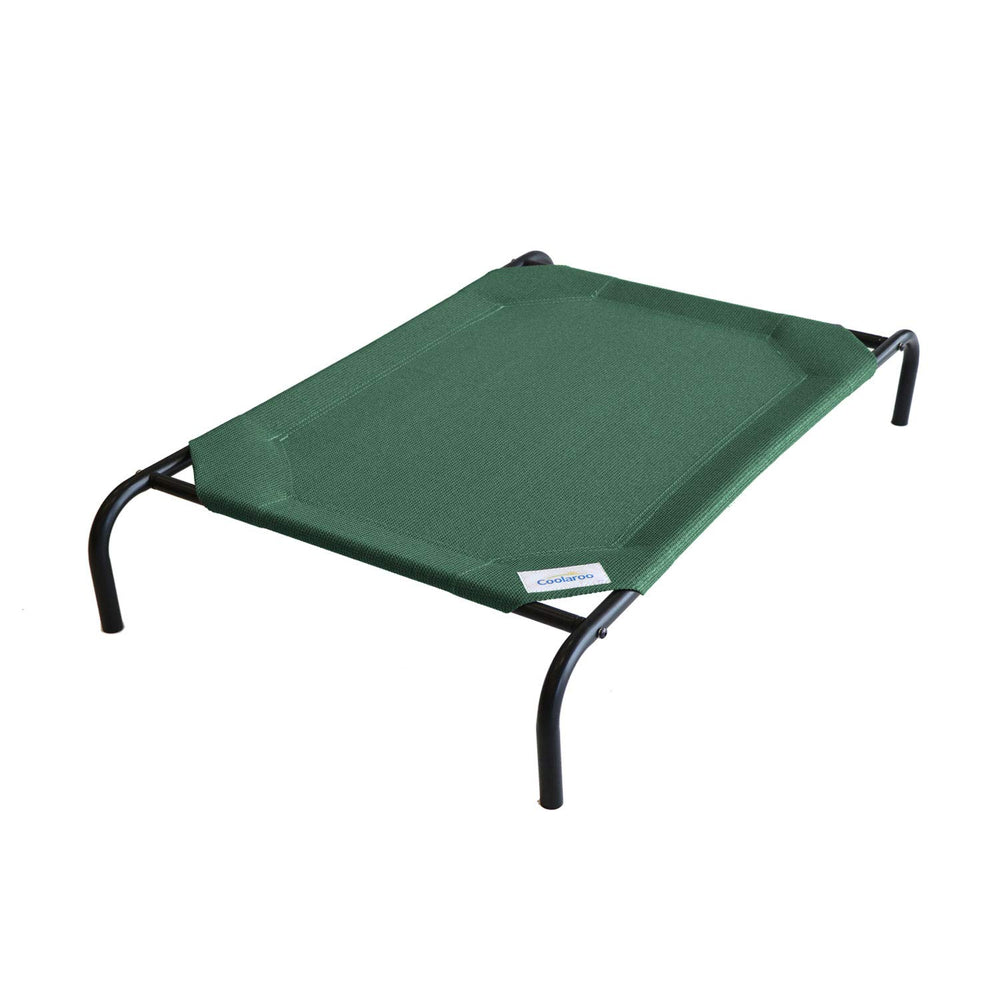 Coolaroo Cama Elevada para Perro, vista frontal con enfriamiento y soporte.