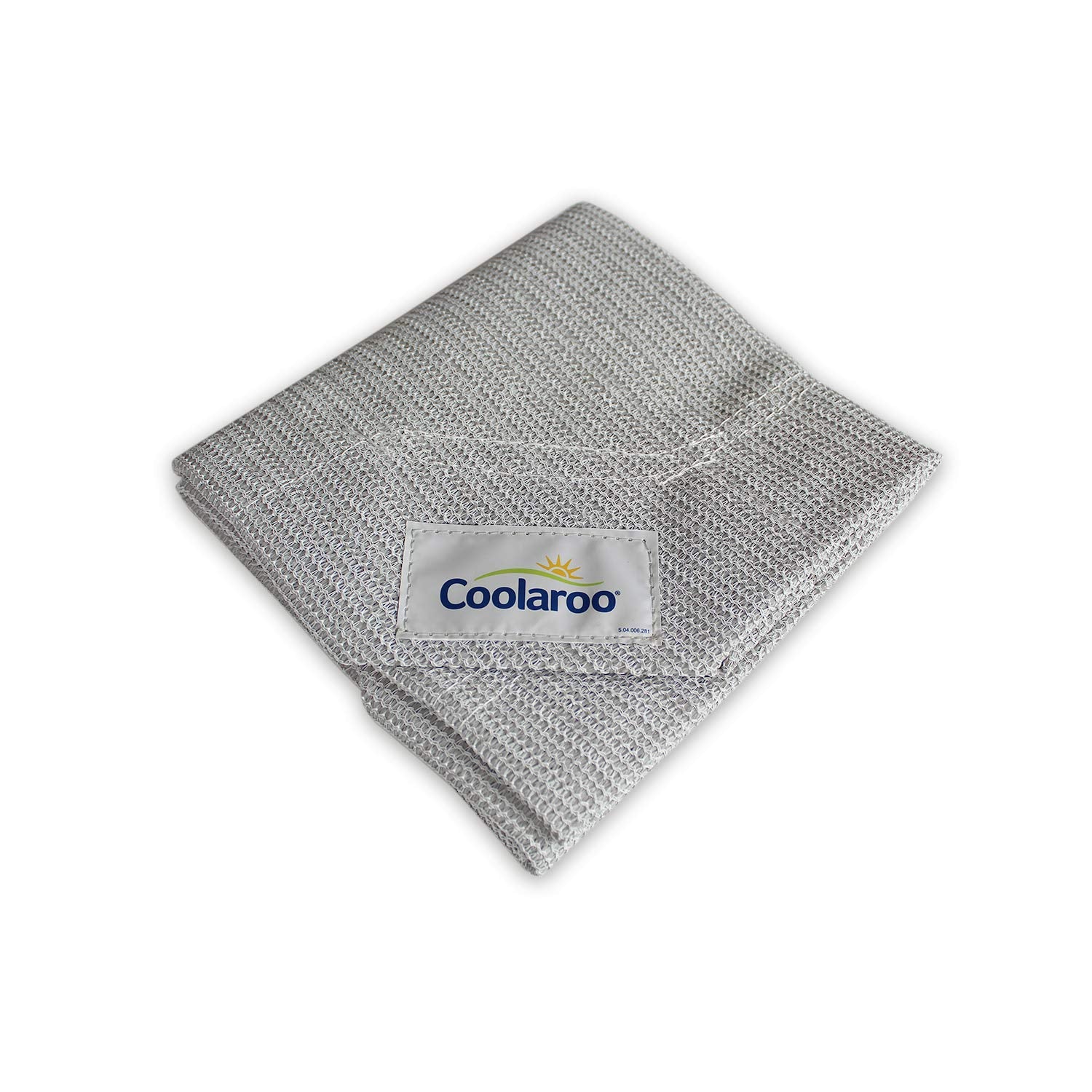Funda Coolaroo para cama de mascota gris grande, vista lateral, diseño duradero.