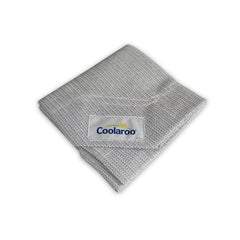 Funda Coolaroo para cama de mascota gris grande, vista lateral, diseño duradero.