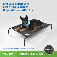 Coolaroo funda lavable fácilmente para cama de mascota gris grafito mediana.