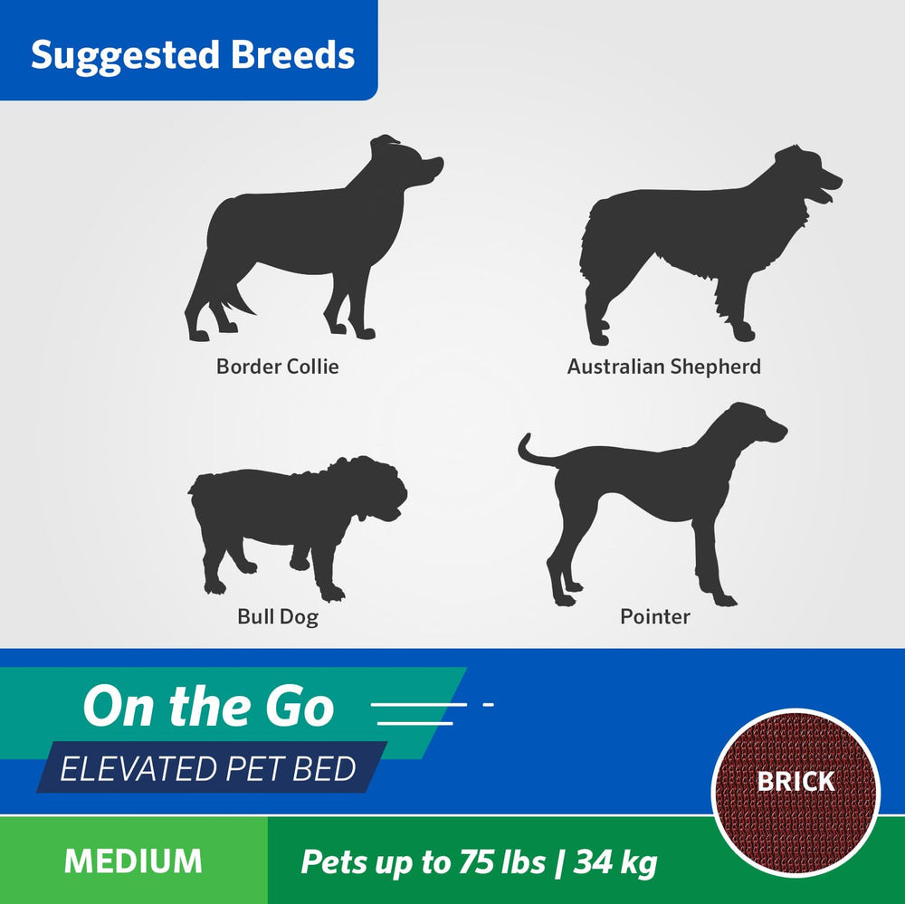 Coolaroo On-The-Go: cama para perro en exteriores para aventuras al aire libre