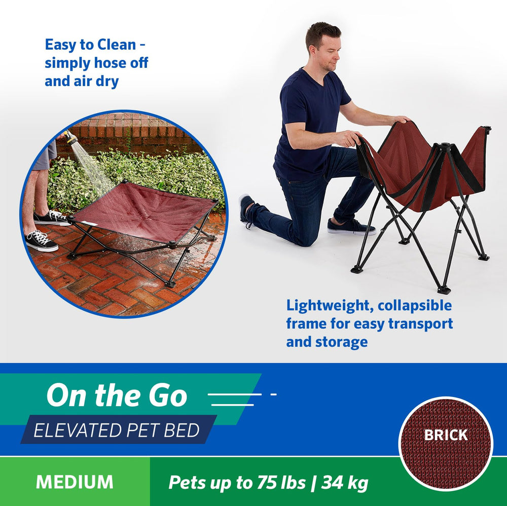 Coolaroo On-The-Go: tela resistente a la humedad y fácil de limpiar