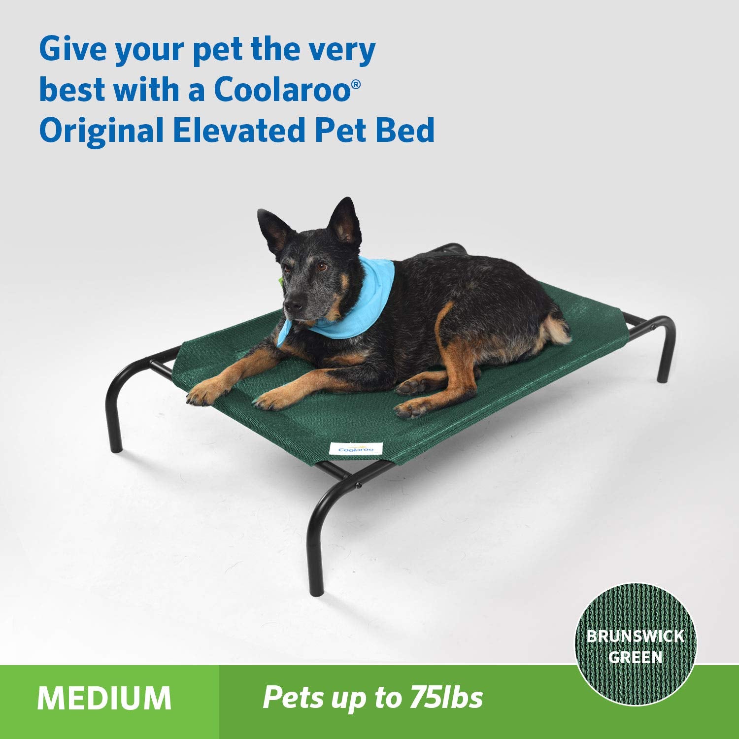 Tejido respirante Coolaroo para cama de perro, superficie aireada