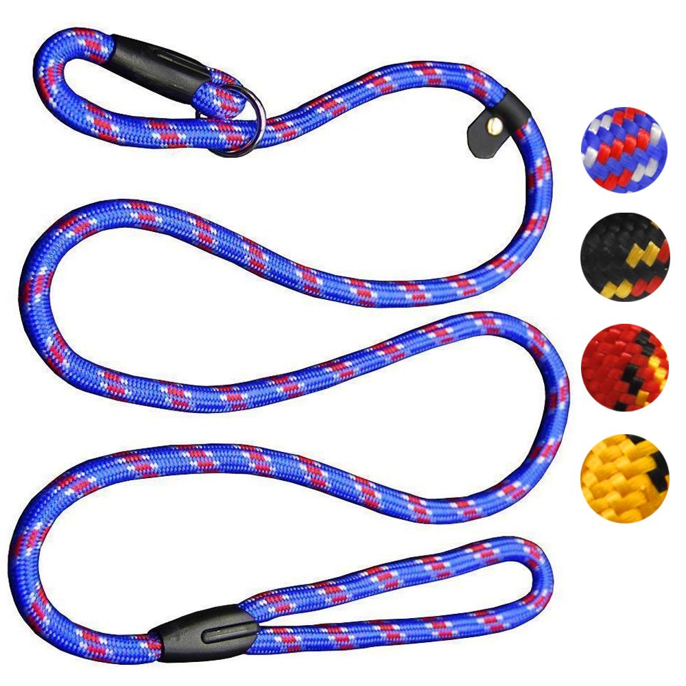 Coolrunner correa para perro azul 5 ft, ideal para paseos controlados y seguros.