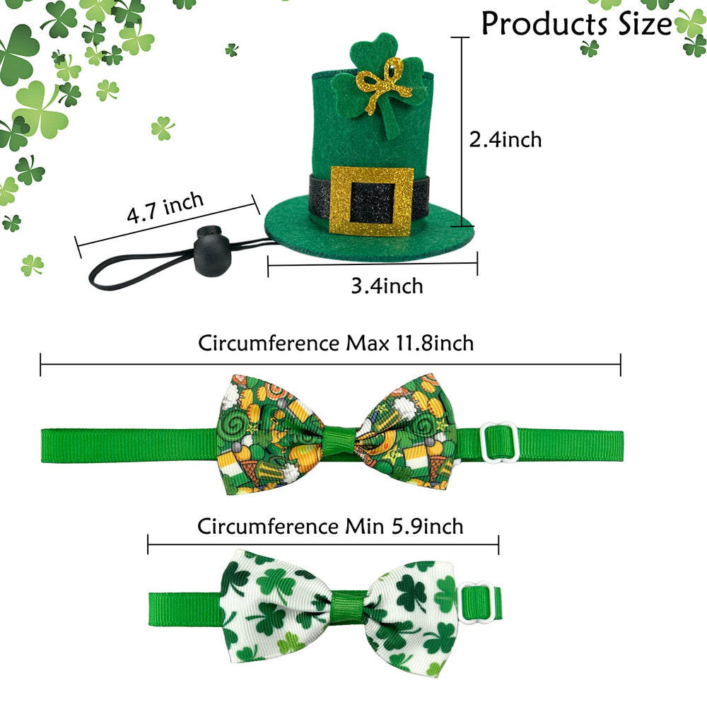 CooShou sombrero verde San Patricio para hámster visto de perfil, diseño seguro.