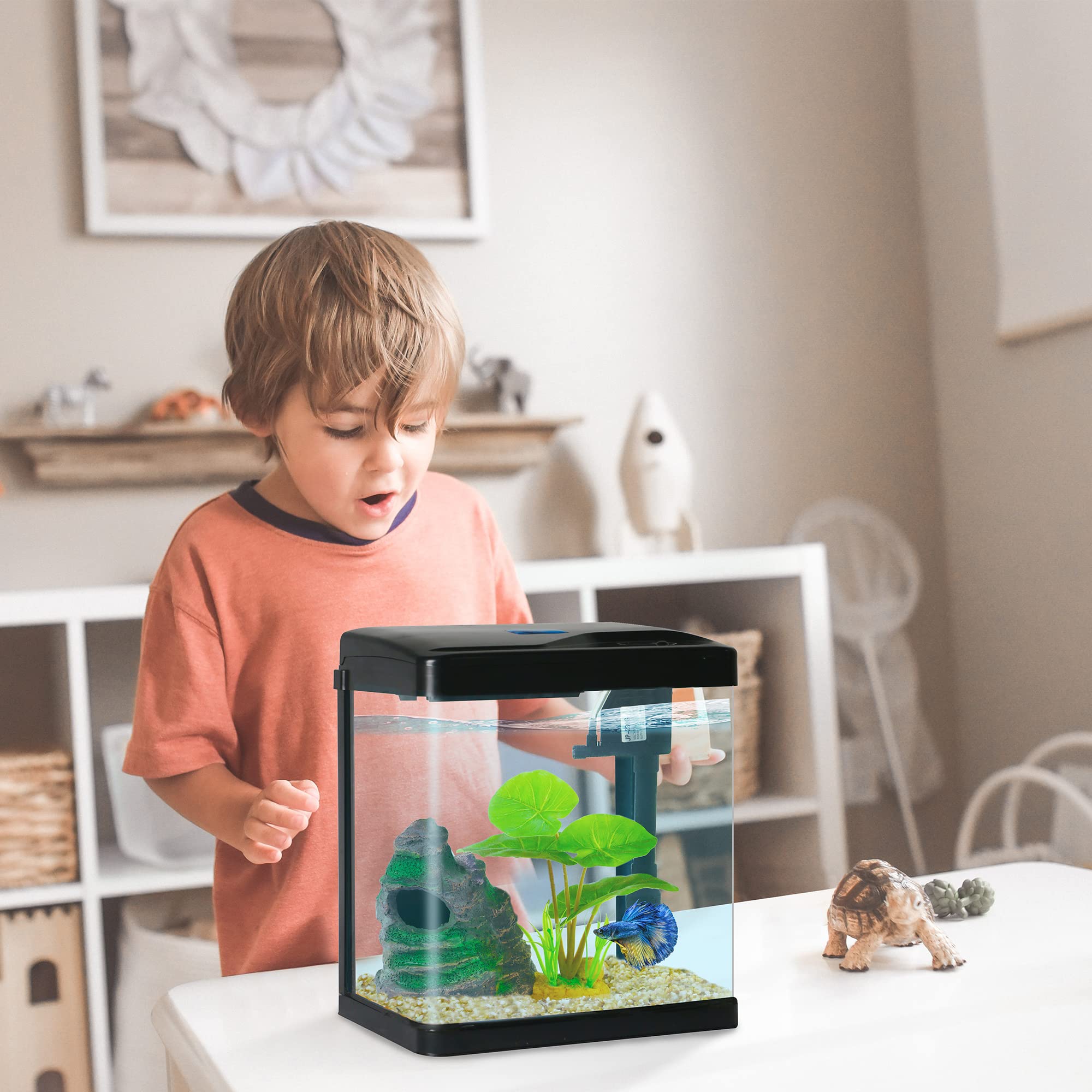 COOSPIDER decoración para acuario que mejora la ambientación