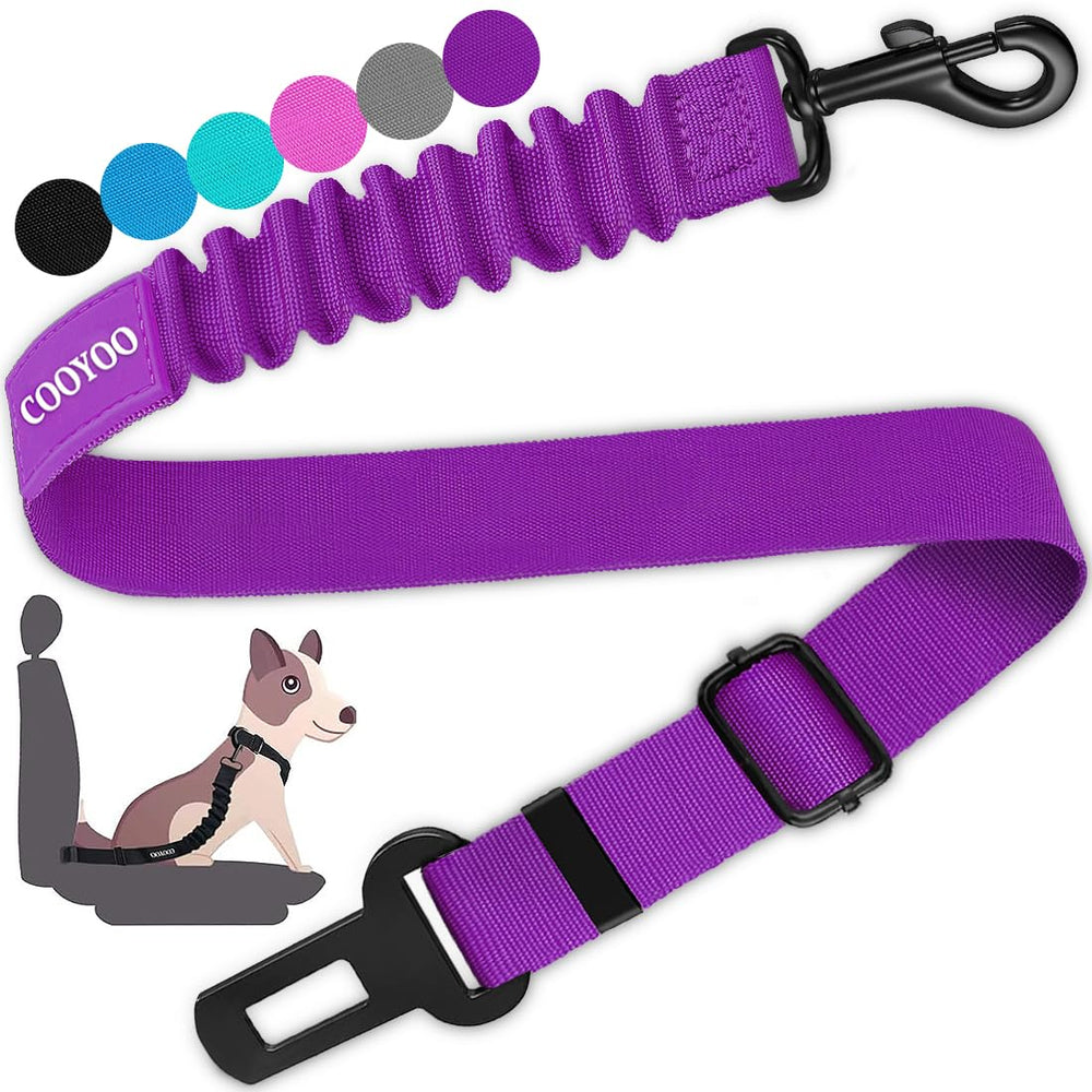 COOYOO cinturón de seguridad para perro en coche con ajuste seguro.