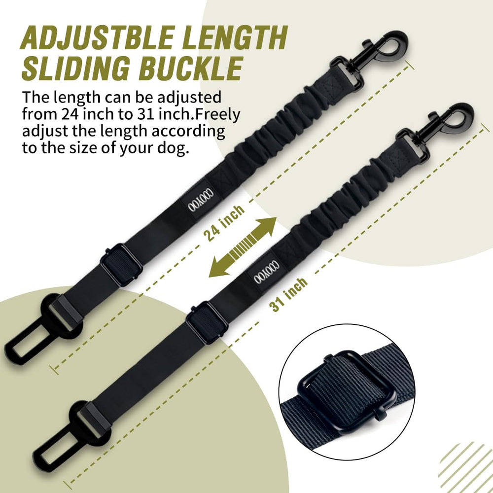 COOYOO Correa perro nylón resistente: diseño ergonómico para viajes cómodos.