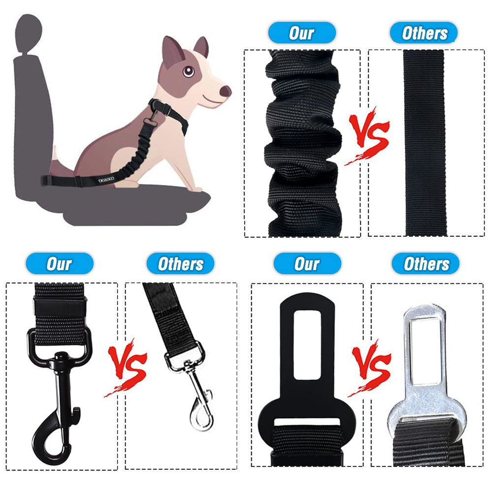 COOYOO montaje universal para cinturón de coche, compatible con la mayoría de arneses caninos.
