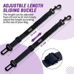 COOYOO sistema de instalación universal para cinturón de perro en coche.