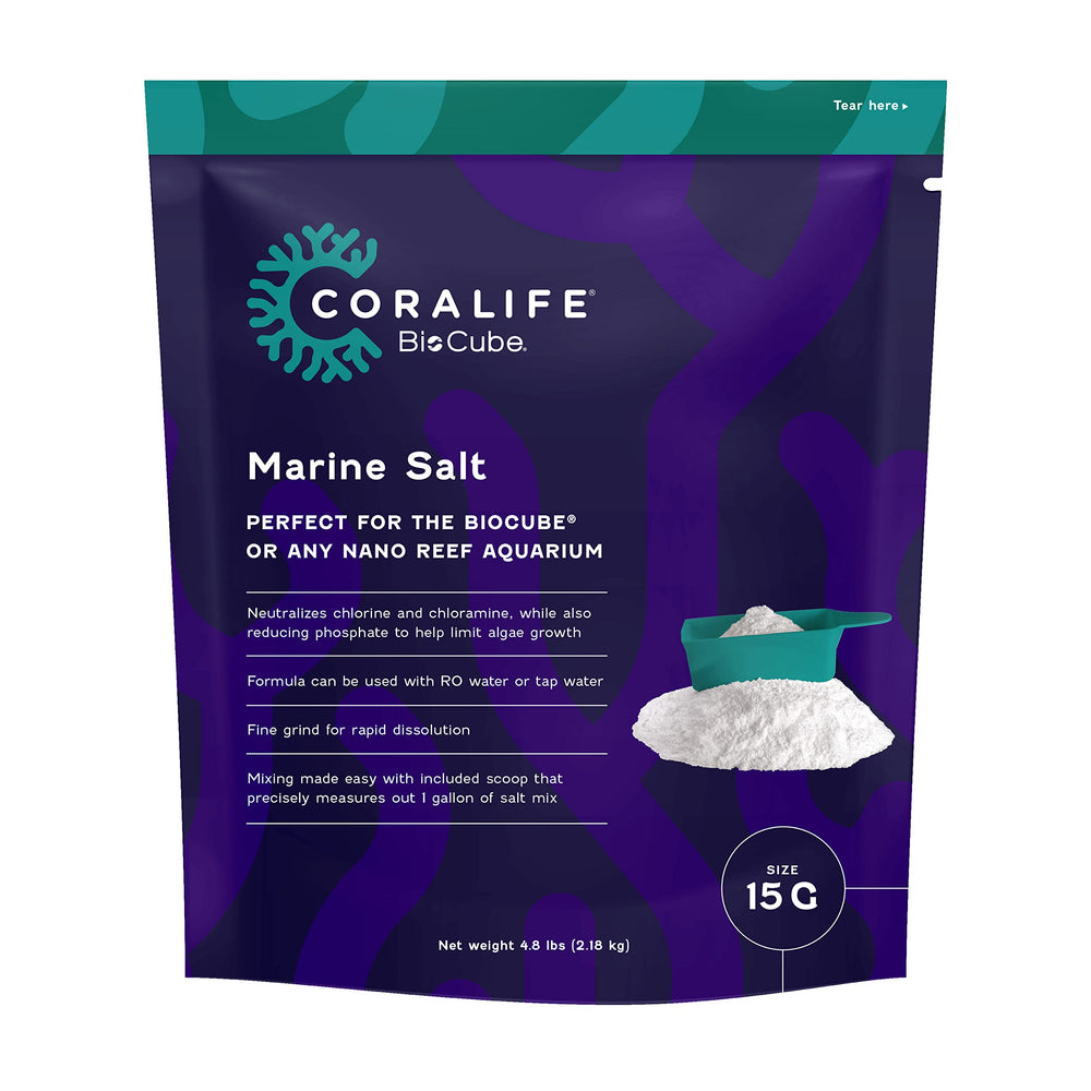 Coralife BioCube sal marina en empaque, listo para arrecifes nano