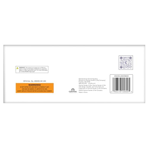 Coralife Turbo-Twist esterilizador UV, montaje compacto para espacios reducidos.
