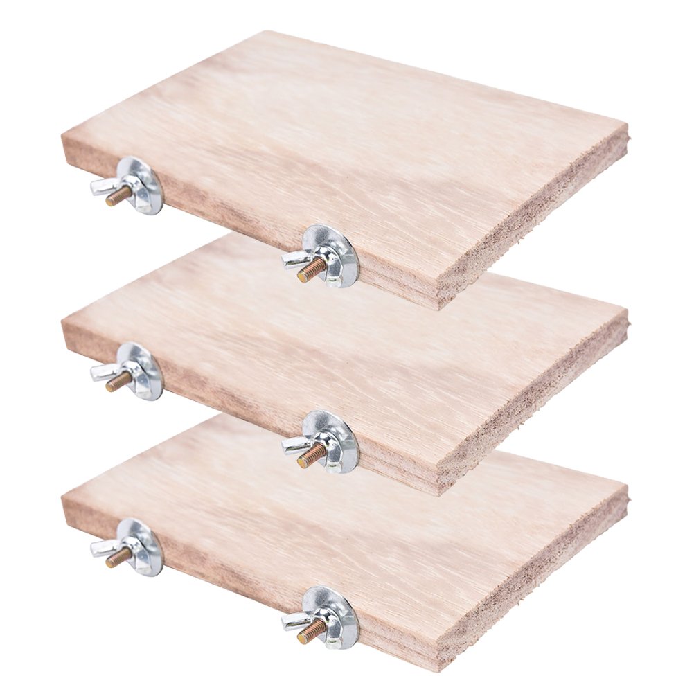 CoscosX perchas para aves cuadradas, 3 piezas, descanso cómodo en jaula.