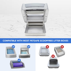 Cosparx bandeja inoxidable, superficie no absorbente para limpieza rápida.