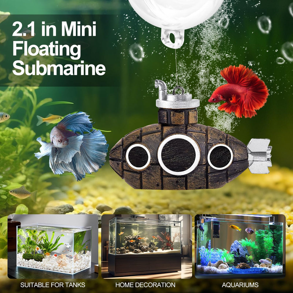 CousDUoBe Buceador flotante, añade dinamismo y exploración para los peces.