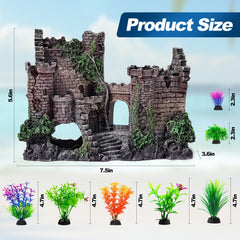 Castillo CousDUoBe con burbujas dinámicas para un acuario más vivo.
