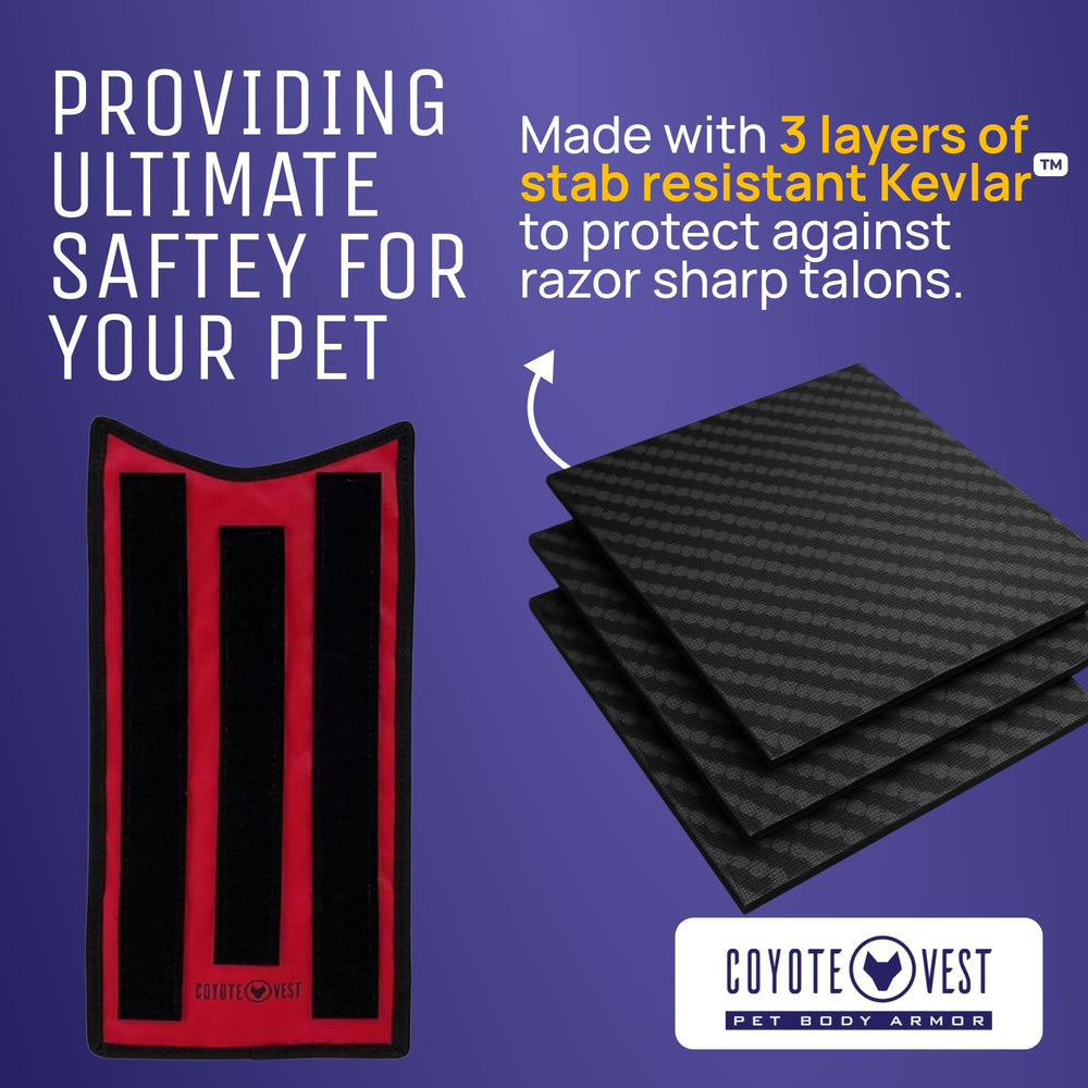 CoyoteVest HawkShield ajuste de tamaño garantiza compatibilidad con chalecos.