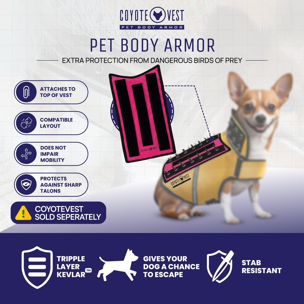 CoyoteVest HawkShield con Velcro para ajuste rápido y seguro en caminatas
