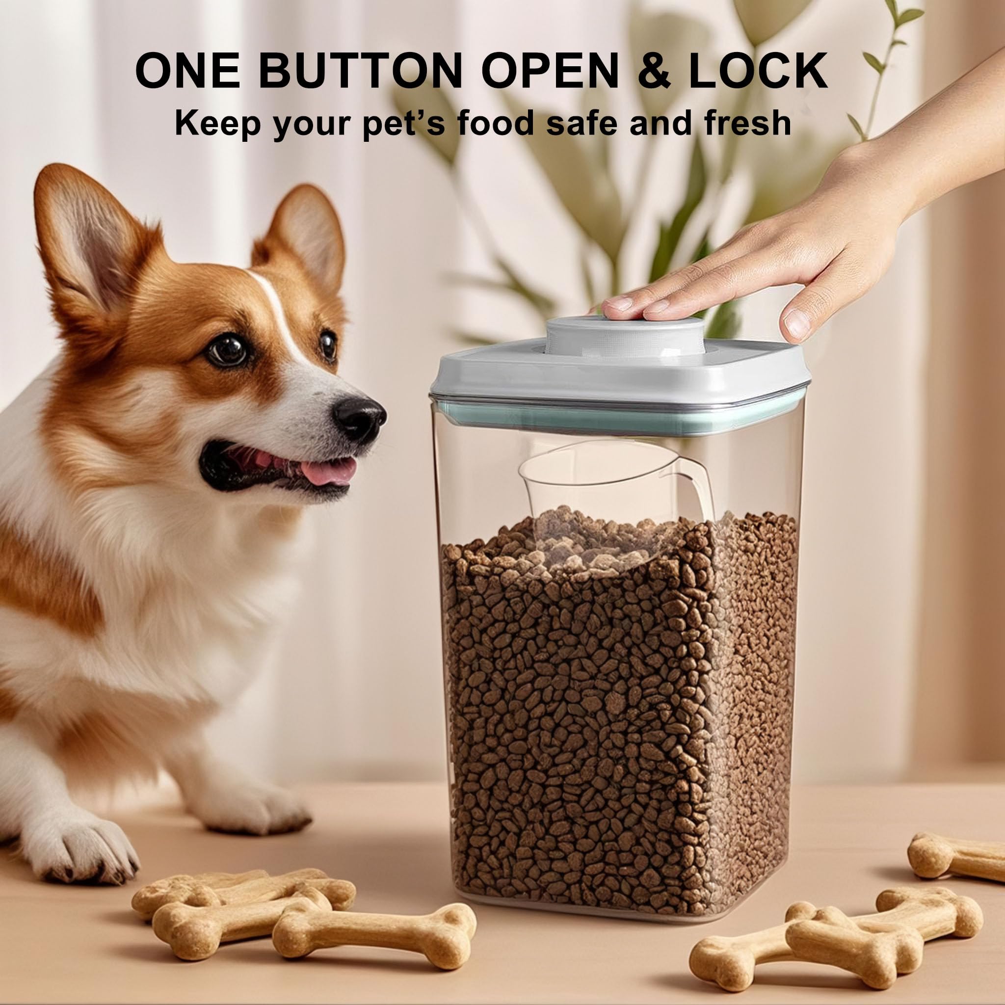 Material PET libre de BPA y resistente para alimento de mascotas