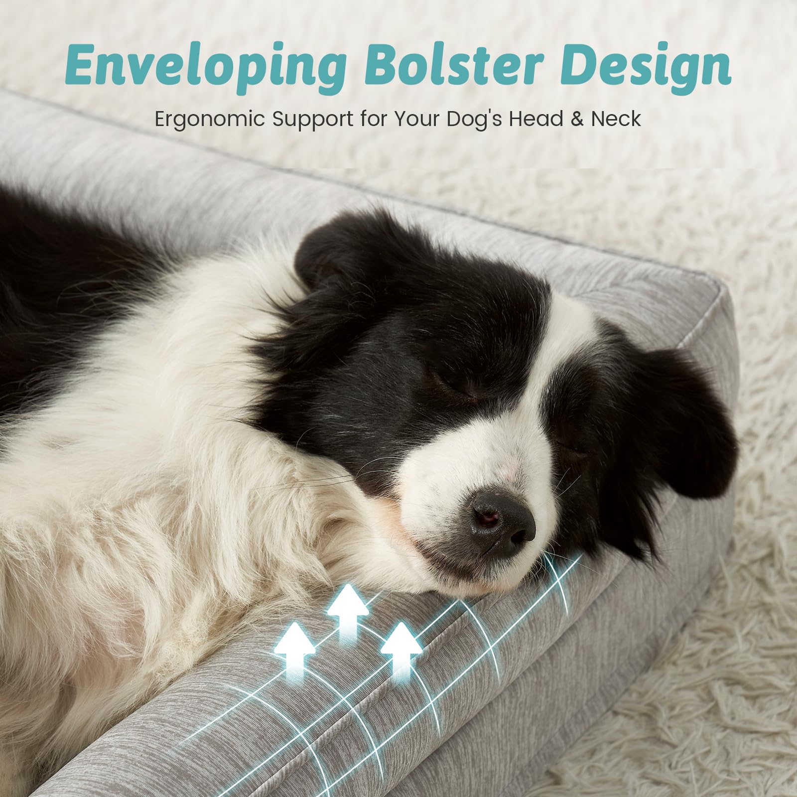 COZY KISS Cama para Perro con forro impermeable para higiene.