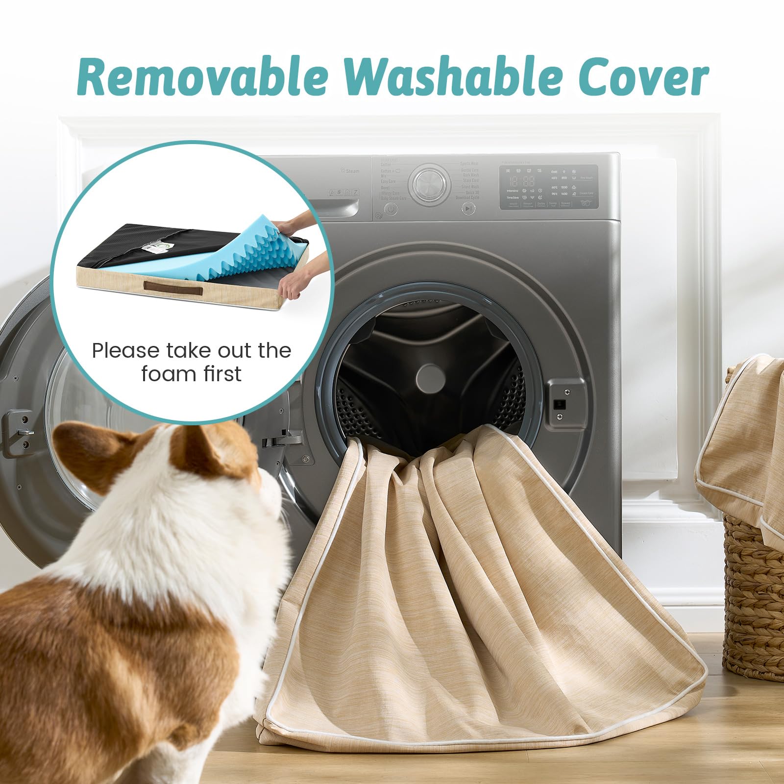 COZY KISS cama ortopédica, dimensiones XL para perros grandes.