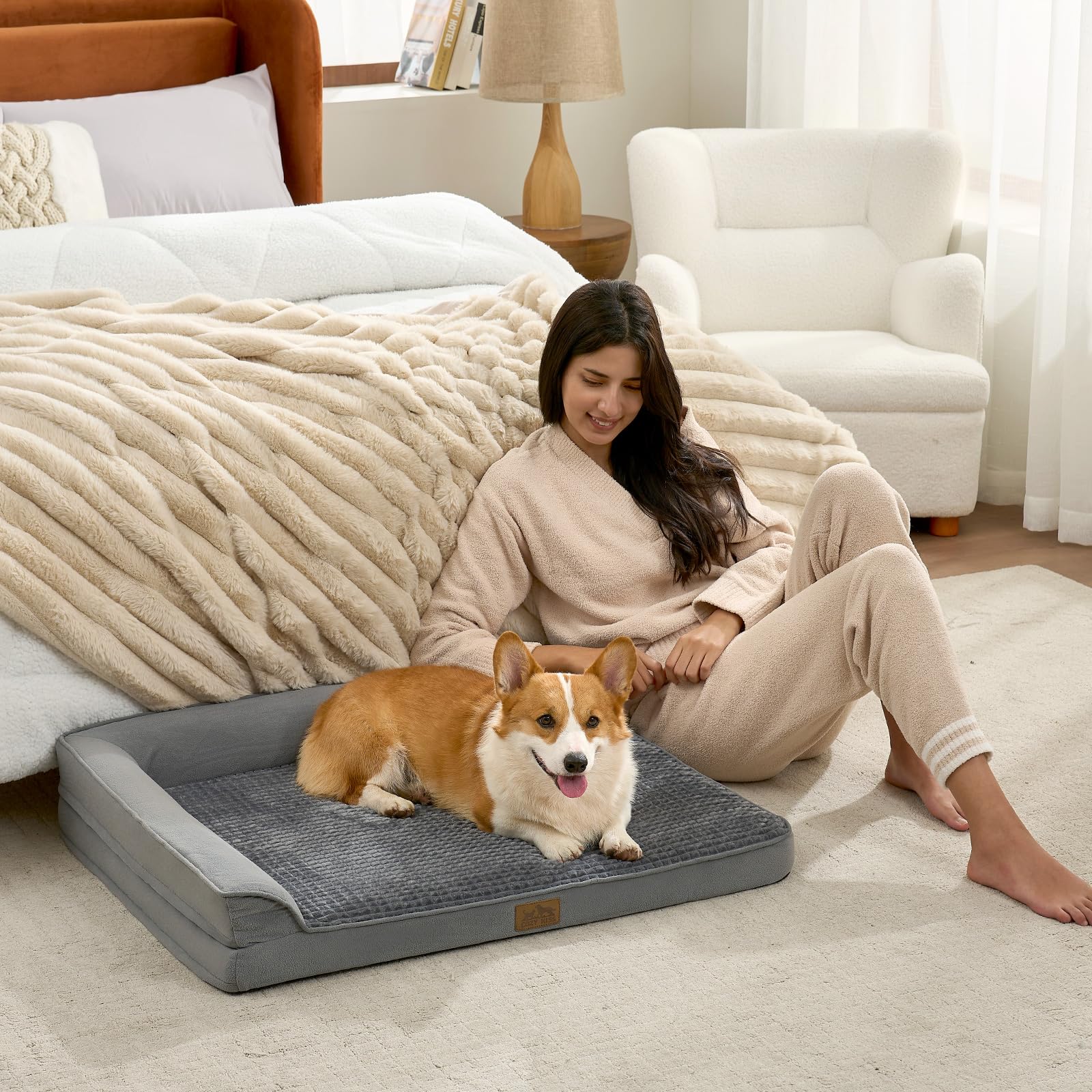 COZY KISS Cobertura desmontable y lavable para limpieza rápida y práctica.
