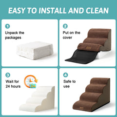 Base antideslizante mantiene estable la escalera Cozy Kiss