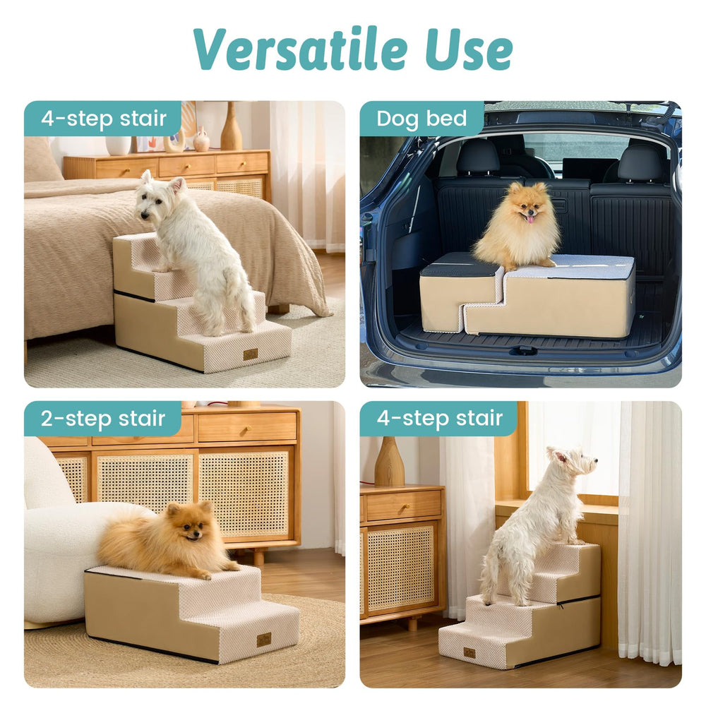 COZY KISS escaleras para perros funda exterior lavable para limpieza rápida
